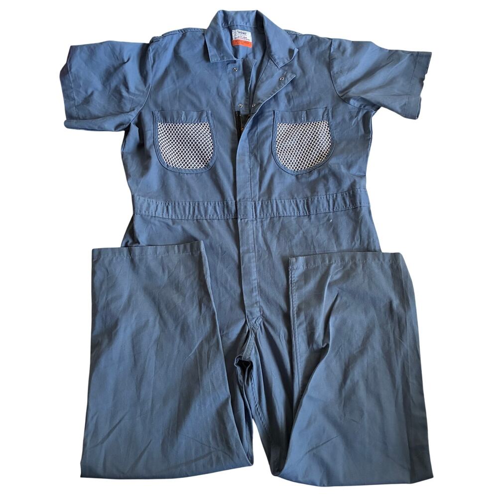 Vintage Coveralls Mens XXL 2XL Peerless Upper Deck USA Made Workwear